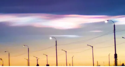 Nubes en la ciudad de Ushuaia