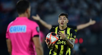 Franco Escobar en la final de la Supercopa Uruguaya entre Peñarol y Nacional