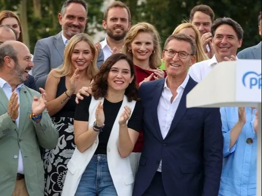 Alberto Núñez Feijóo e Isabel Díaz Ayuso