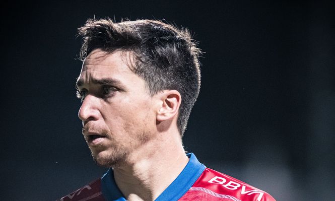 Mauricio Pereyra jugando con Nacional en 2025. (Archivo)