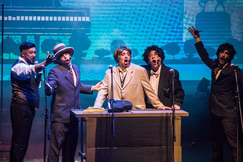 Carnaval: integrantes de Momosapiens en el concurso de 2025.