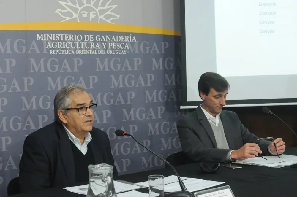 Enzo Benech y Gustavo Soriano, integrantes de la dirección de la Cotryba.