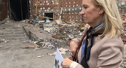 La vicepresidenta Beatriz Argimon en Kiev