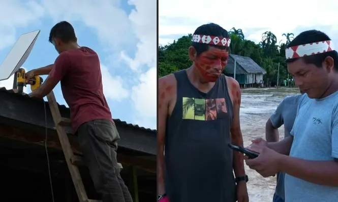 En lo más profundo de la Amazonia, indígenas matsés pueden ahora acceder gratis a internet