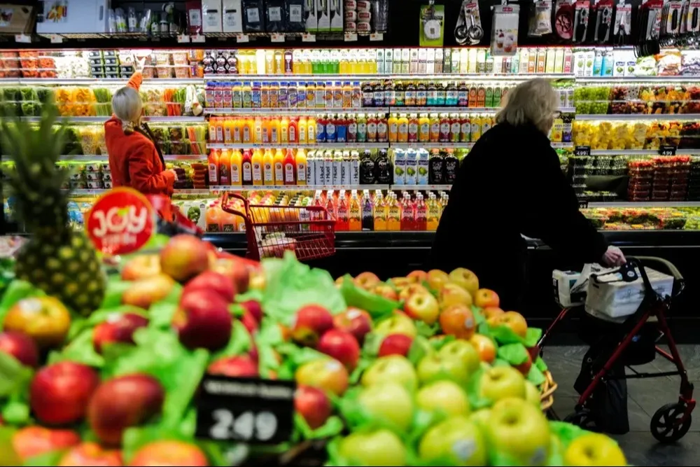 El aumento de los precios de los alimentos, que se miden junto con el tabaco y las bebidas alcohólicas, alcanzó el 5,7% en enero, frente al 6,1% en diciembre.