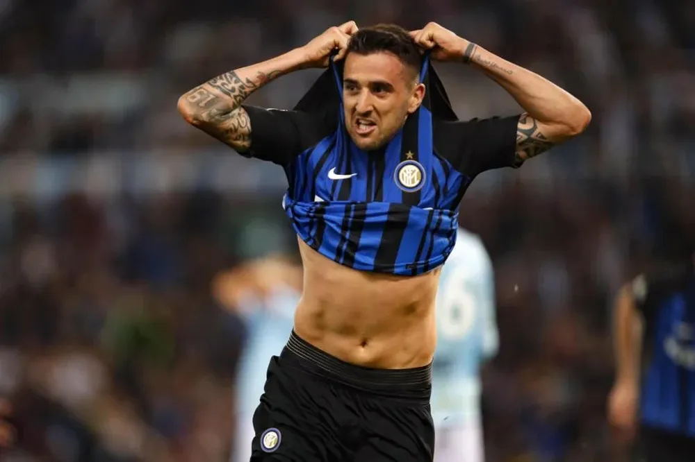 Vecino se sacó la camiseta para festejar su agónico gol ante Lazio