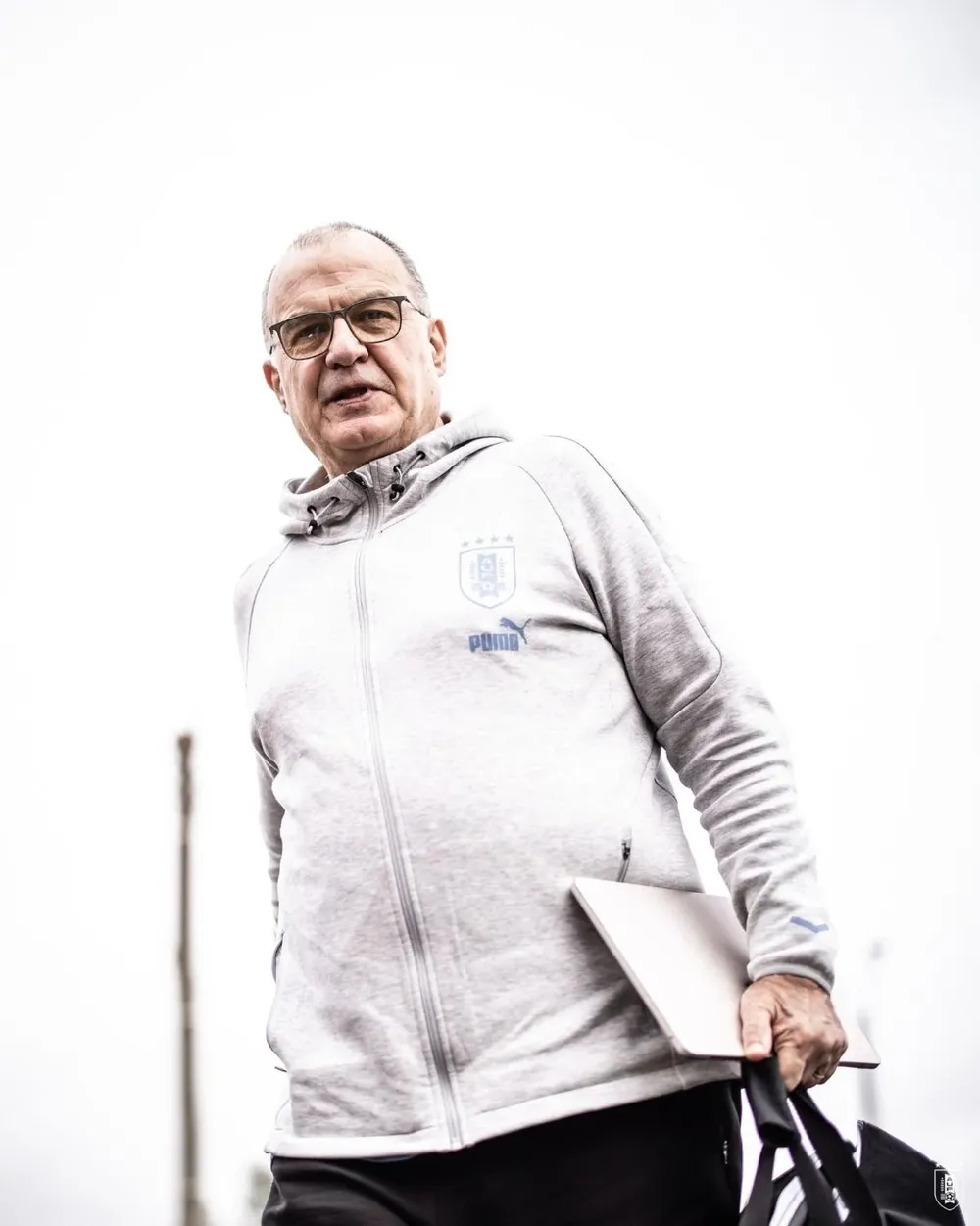 Marcelo Bielsa en el Complejo de la AUF