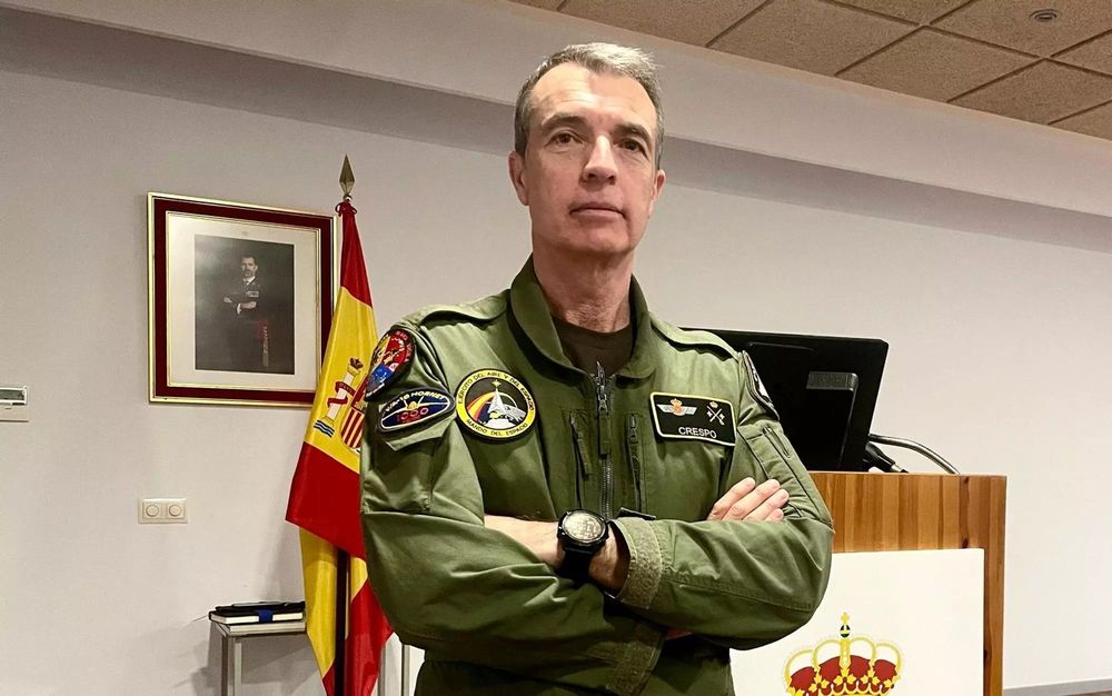 El general de división Isaac Manuel Crespo, jefe del Mando del Espacio.