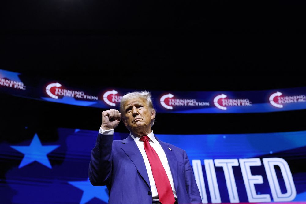 Donald Trump en un acto de campaña en Las Vegas, Nevada