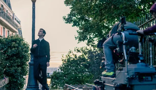 Pedro Alonso en el set de Berlín