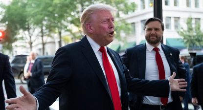 Trump habló con la prensa en Washington sobre el ataque en Qatar