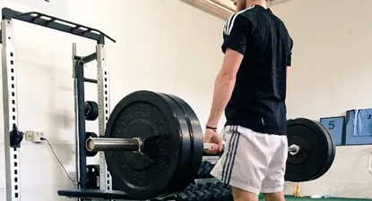 Forlán en su entrenamiento personal