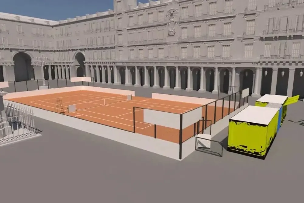 El Mutua Madrid intslará una pista de tenis.