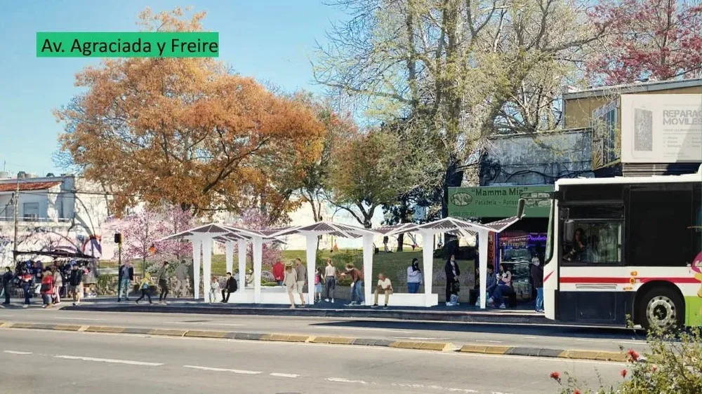 Proyecto Parquecitos de la parada de Agraciada y Freire