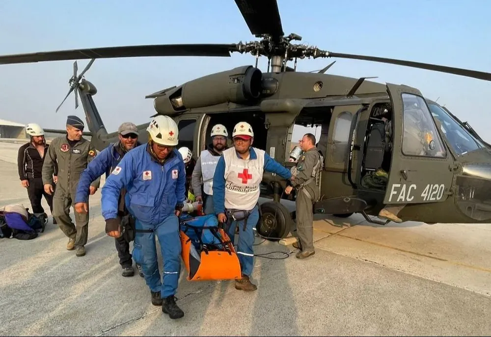 El rescate de los montañistas