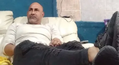 Carlos Díaz, en la comodidad de su hogar