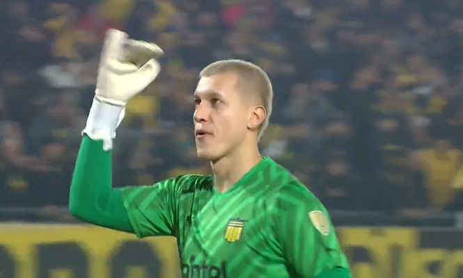 El gesto de Washington Aguerre, arquero de Peñarol