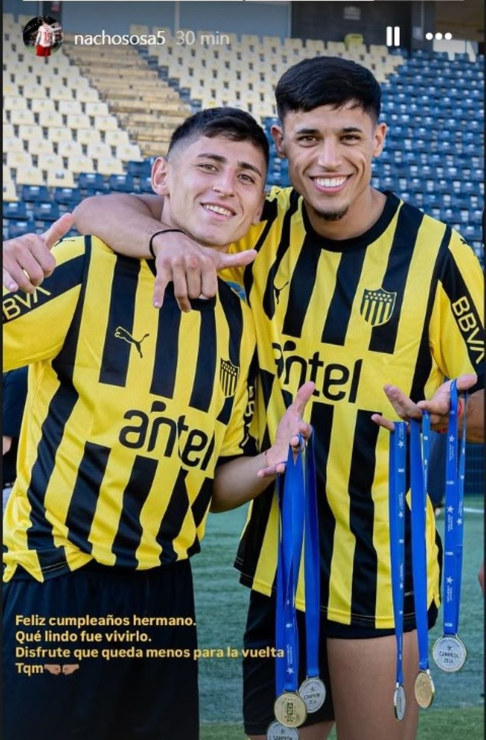 El saludo de cumplea&ntilde;os de Ignacio Sosa a Guzm&aacute;n Rodr&iacute;guez