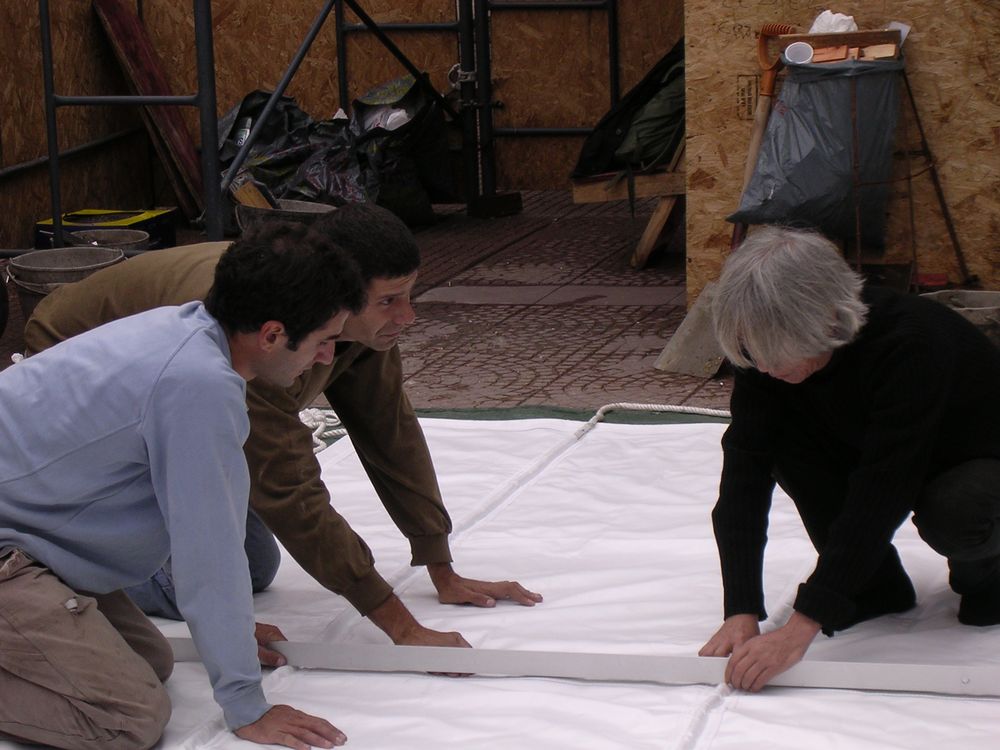 El arquitecto japonés Hiroshi Hara trabajando en Montevideo, Uruguay
