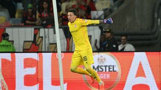 El festejo de Fernando Muslera en Maracaná