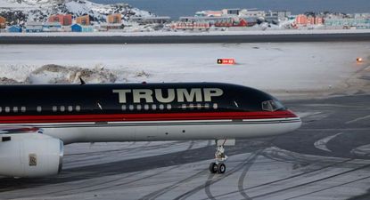 El avión en el que el hijo de Trump visitó Groenlandia en enero de 2025.