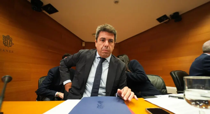 Carlos Mazón ante la comisión de la dana de las Cortes Valencianas.&nbsp;