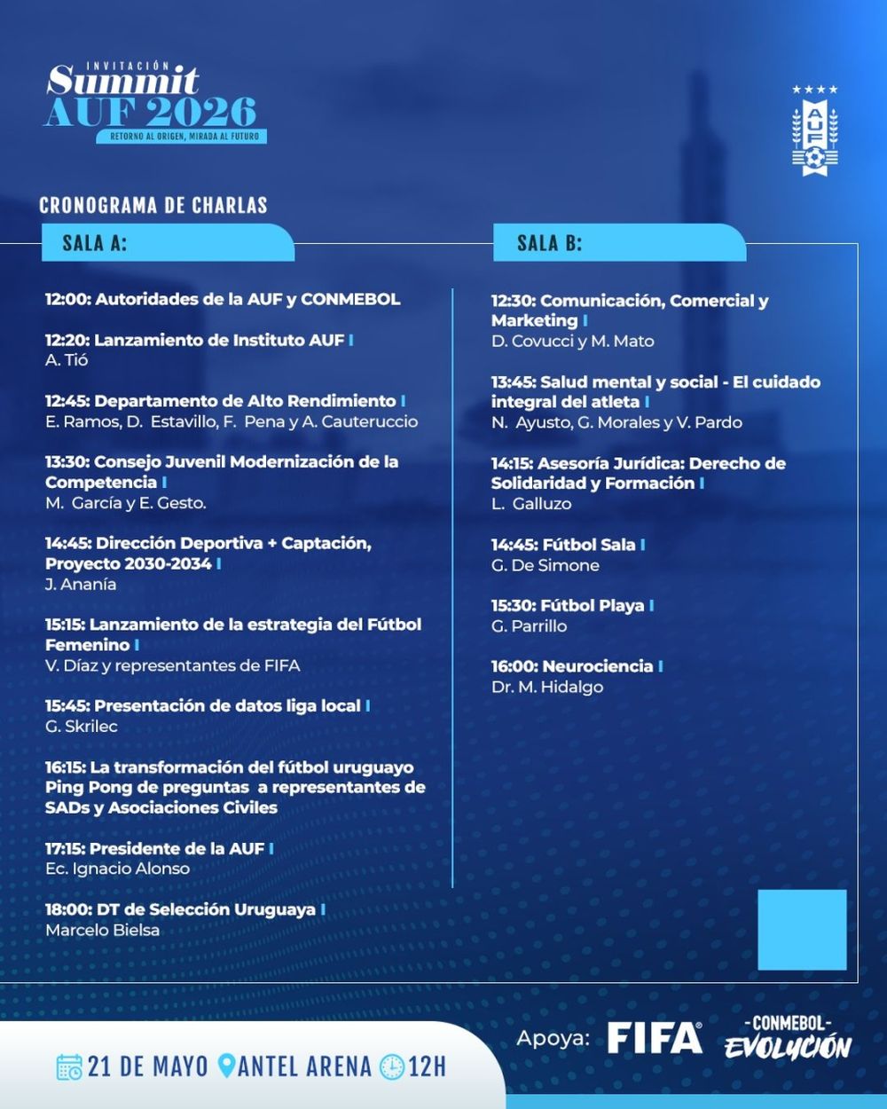 El programa del AUF Summit 2026