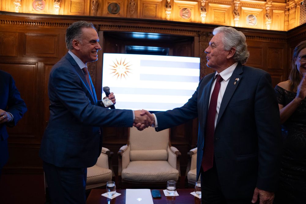 Orsi y Rinaldi, embajador de EEUU en Uruguay