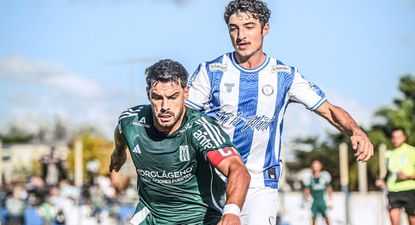 Guillermo Cotugno de Racing ante Cerro Largo por el Torneo Apertura