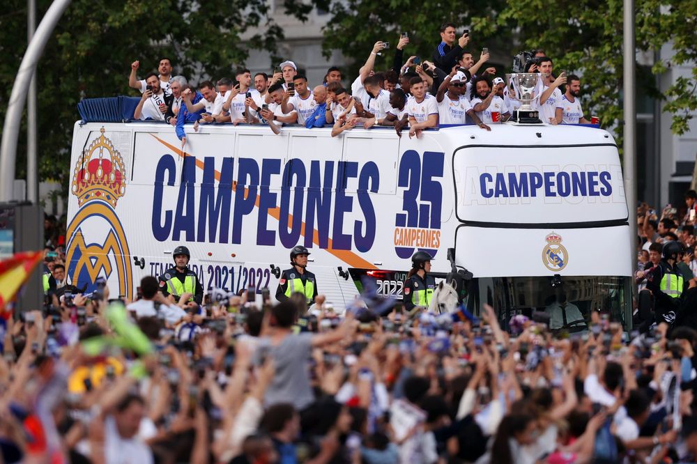 El Real Madrid prepara los festejos.