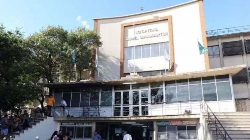 El Hospital San Martín de La Plata donde el accidentado fue sometido a la amputación de su pierna.