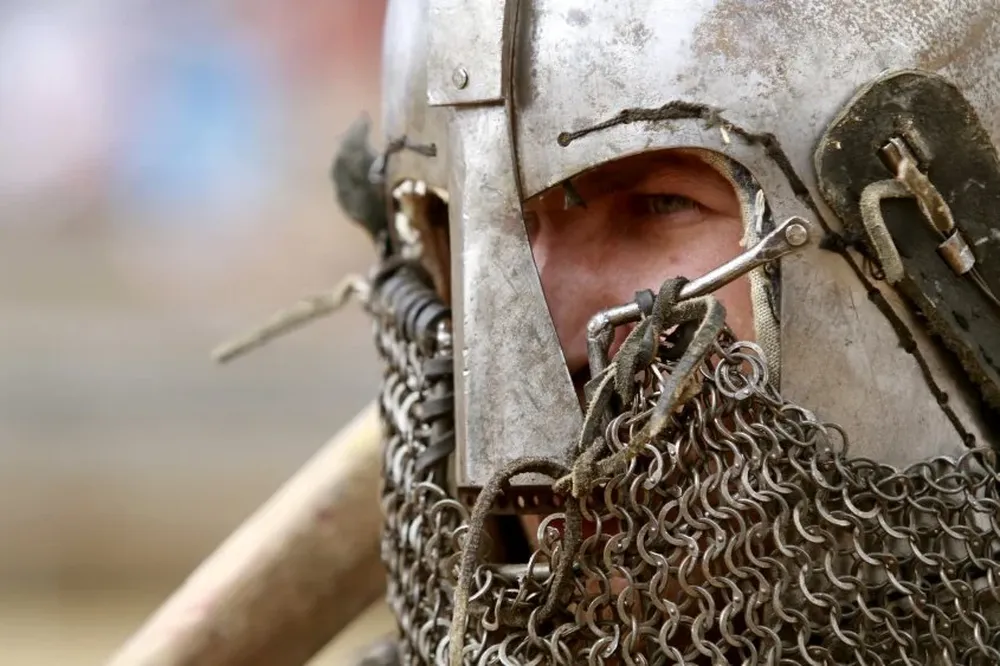 Luchador ruso en el I Torneo Internacional de Combate Medieval en España.