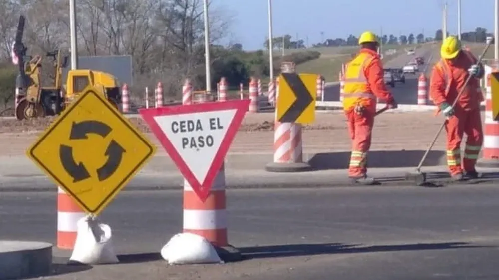 Obras en ruta. (Archivo)