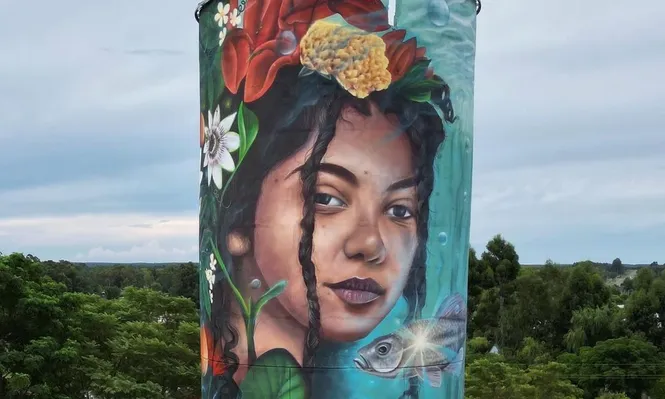 El mural de Gallino en San Gregorio de Polanco