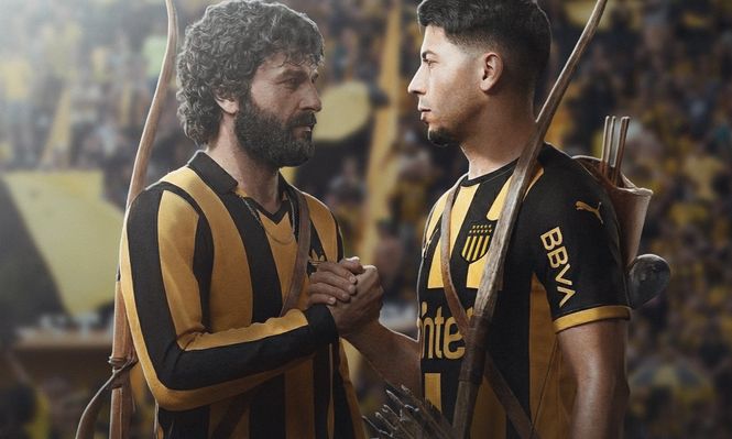 La foto de IA que subió Peñarol entre Walter Olivera y el nuevo refuerzo, Roberto Fernández: de Indio a Indio