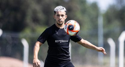 Leo Fernández en la práctica de Peñarol