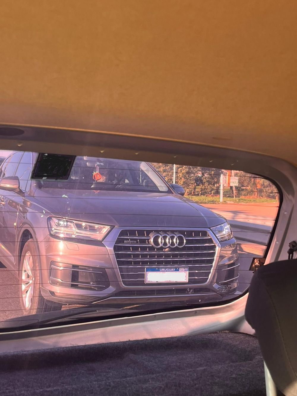 El auto de Luis Suárez