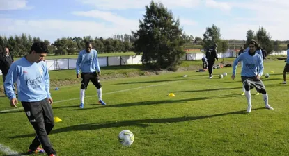 Suárez en el entrenamiento
