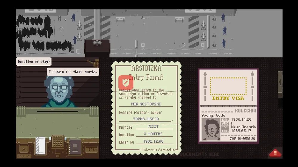 Papers, please, es uno de los títulos que se pueden encontrar en la plataforma Steam