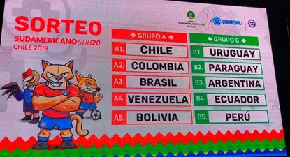 Uruguay y Argentina integran el mismo grupo del próximo Sudamericano sub 20