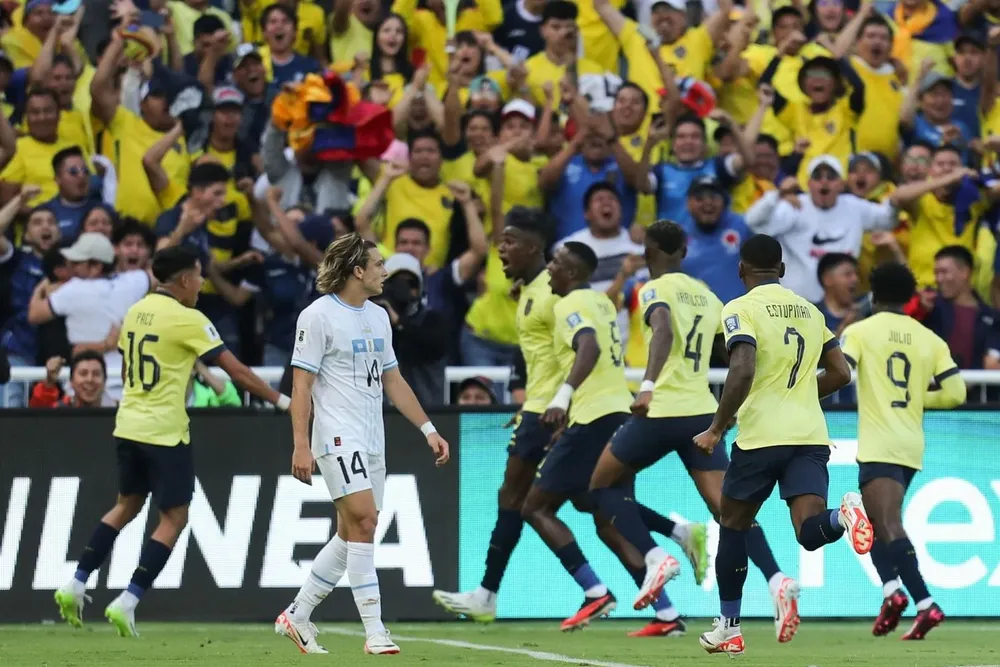 Canobbio sufre el festejo ecuatoriano