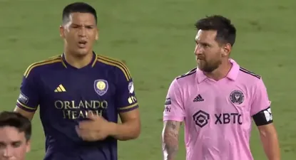 César Araujo y Lionel Messi