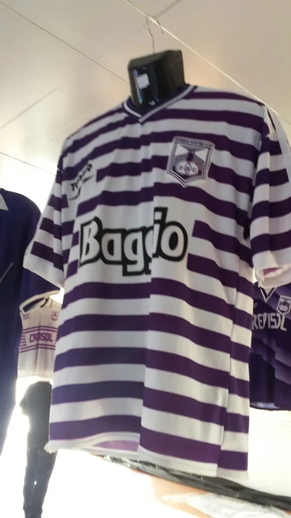 La camiseta que solo se utilizó durante 45 minutos ante Danubio