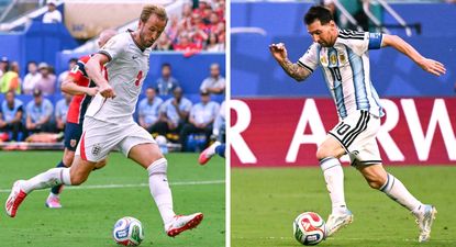 Harry Kane y Lionel Messi, figuras de Inglaterra y Argentina