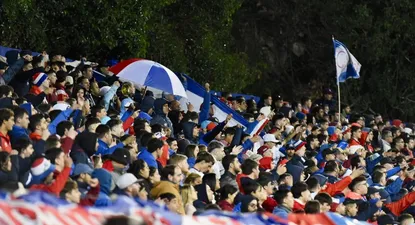 Hinchas de Nacional en el Franzini