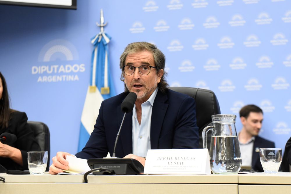 Alberto Bertie Benegas Lynch, nuevo presidente de la comisión de Presupuesto y Hacienda de la Cámara de Diputados. Durante la reunión de este martes anunciaron una nueva Ley Bases.