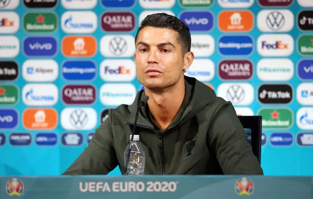 Cristiano Ronaldo en la previa del partido de este martes