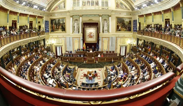 Plano general del hemiciclo del Congreso.