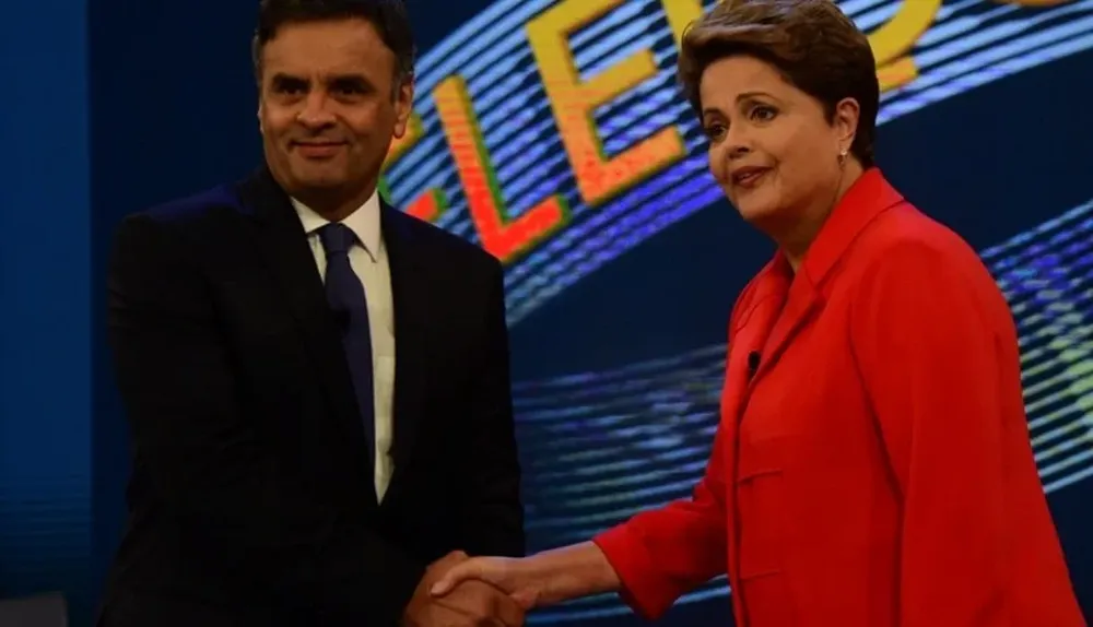 Aecio Neves y Dilma Rousseff