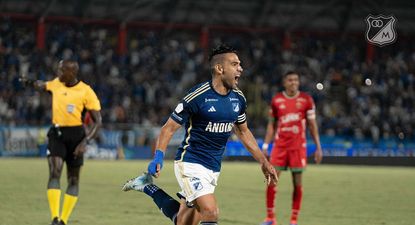 Radamel Falcao con la camiseta de Millonarios. (Archivo)